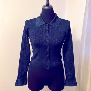 & Other Stories Sparkle Ribbed  Cardigan size S